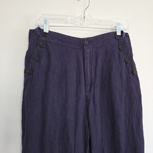Sundance Linen Pants Women's 8 Blue